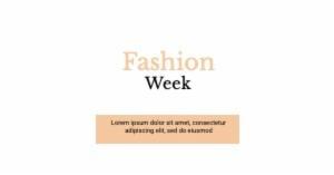 Fashion Week Lorem i